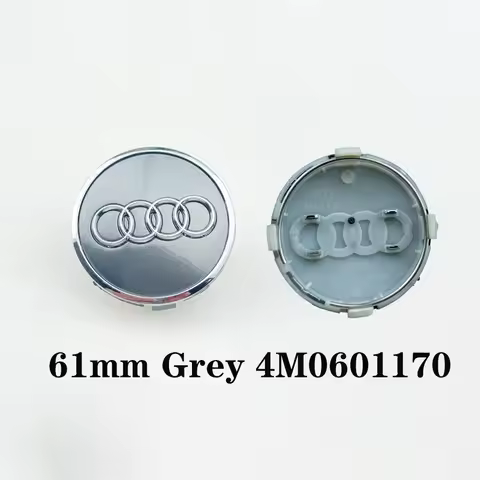 4pcs 61mm 4M0601170 wheel hub cover tire center logo For Audi A1 A2 A3 8V 8P 8L A4 B5 B6 B7 B8 A5 A6