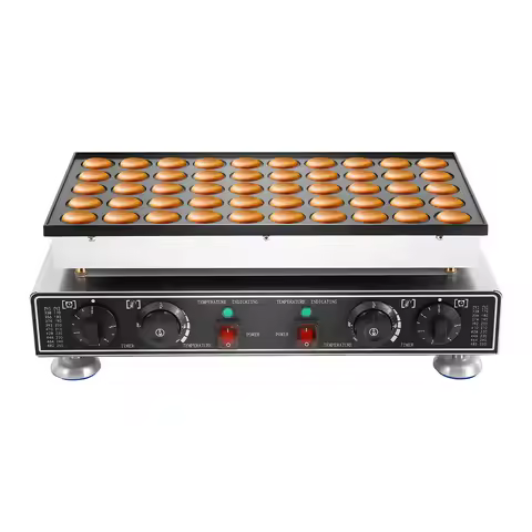 50Pcs Mini Dutch Pancake Maker Dorayaki Baker Machine, Commercial Non-stick Waffle Maker Muffin Make