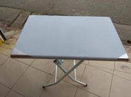 【台製】橫面 2×3不鏽鋼桌子摺疊桌白鐵桌折疊桌折合桌拜拜桌飯桌