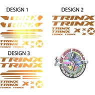 REFLECTIVE METALLIC TRINX FRAME DECALS