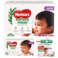 Tã Dán Quần Huggies Platinum Nature Made Size NB60/S82/M64/L54/XL44/XXL36 cho bé
