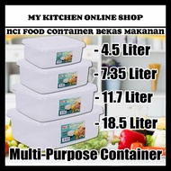 Bekas Food Container Multi-Purpose Container Rectangular Food Container Bekas Makanan NCI 6810-6816