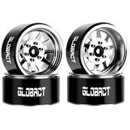 CFGYU GLOBACT 1.9นิ้วอลูมิเนียม Beadlock ล้อล้อล้อ Wheel RC ฮับสำหรับ TRX4 TRX6แกน SCX10 II III Redc