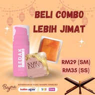 BEYNA WHITENING SET WHITE COLD POWDER AND WHITE GOLD SOAP AWAL 5 DAYS