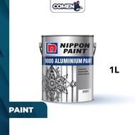 NIPPON Paint 9000 Aluminium Paint 1 Liter Interior Exterior Paint Cat Logam Cat Luaran Dalaman Tahan