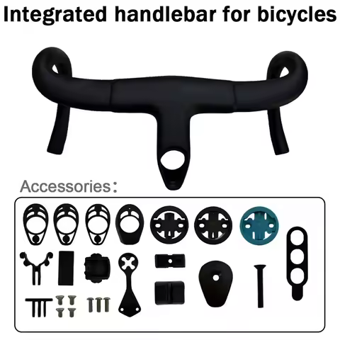 T1000 F12 Carbon Integrated Handlebar Ultra Light Internal Cable Routing New Aerodynamic design.