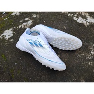 F50 Elite Turf Futsal Shoes - White Pearl Met White -