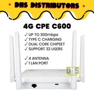 4G CPE Home Router C600 WiFi6 Modem Unlimited WiFi Internet Support All Operator UPGRADED C300