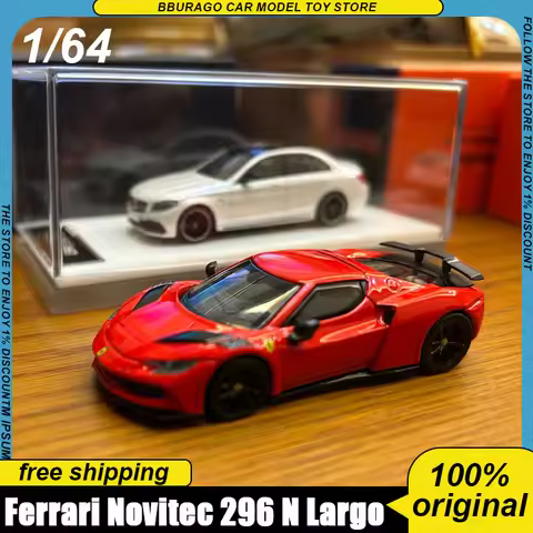 New In Stock Peako 1:64 Novitec Ferrari 296 N Largo 2026 Gt Show Limited Alloy Car Model Static Diec