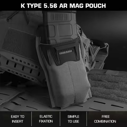 5.56 Rifle Magazine Pouch | K-Series MOLLE Carrier | Compact AR Mag Holder