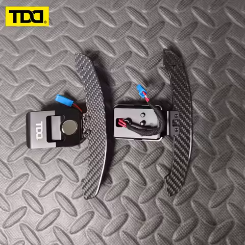 TDD Glossy Carbon Fiber Magnetic Shift Paddle For BMW X3M X5M X3 X4 X5 X6 M2 M3 M5 F10 F20 F30 F80 F
