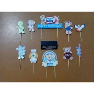 Duffy bear and friends Cake topper 1 set contains 10 pcs