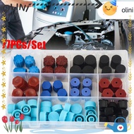 OLINI Valve Core Dust Caps Set R134a R12 Vehicle Accessories Valve Core Dust Cap Replacement Dust Ca