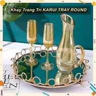 KARUI TRAY ROUND Decorative TRAY (49x49x8cm)