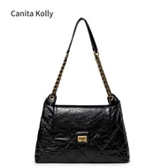 Canita Kolly New Style Genuine Leather Messenger Bag Women's Shoulder Underarm Bagfrench styleCowhid