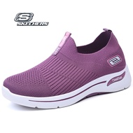 SKECHERS_Seager -Gowalk 3 Power Hitter รองเท้าลำลองผู้หญิง รองเท้าวิ่งแบบนุ่มแพลตฟ - Air-Cooled Arch