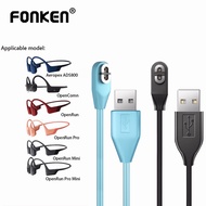 Fonken USB Cable For AfterShokz Aeropex AS800 AfterShokz OpenComn OpenRun Headphone Magnetic Charging Cable