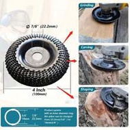 1 Piece 4-Inch Grinding And Polishing Disc Wood Grinder, Engraving Grinding Disc Wood Forming Grindi