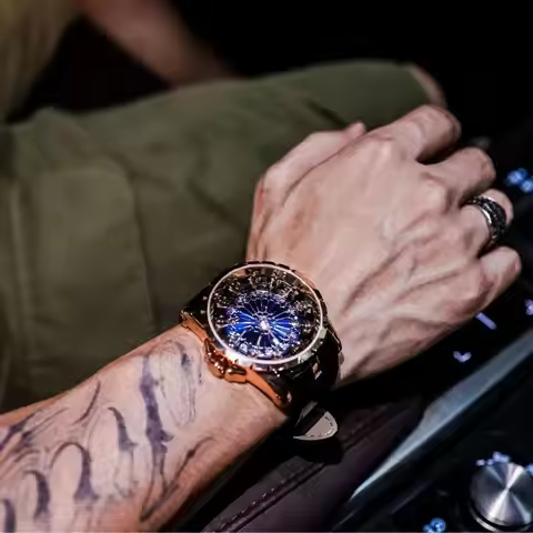 Top-Tier Luxury and Elegant Men's Watch, Knights of the Twelve Tables Watch for Men, Wormhole Concep