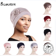 BSUNSTORE Women Hijab  Scarf Cap Softness Cancer Chemo Beanies Cap