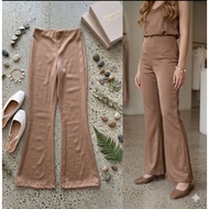 Pants Highwaist ScubaWanita - Fit and Flare Model