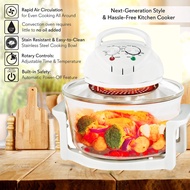 Air Fryer 20L High Capacity 1350W Home Air Fryer Oven Oil Free Fryer  Transparent Visible Light Wave Furnace Infrared Oven