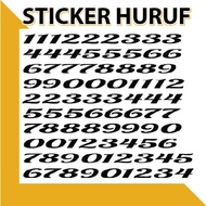 STICKER ABJAD / STIKER NOMBOR / STIKER HURUF / STIKER ABC / STIKER PVC