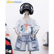 Set of stone wash jeans for boys, large size 22_36 kg