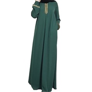 Pakaian Jubah Labuh Moden Saiz Besar Lengan Panjang Wanita Set Baju kurung Perempuan Oversize Loose 