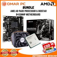 BRANDNEW AMD A8-9600 PROCESSOR & BIOSTAR B450MHP MOTHERBOARD