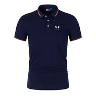 New Under Men's Business Polo Tshirt - Black / White / Navy Blue / Sky Blue / Amry Green / Pink / Yellow / Red - Tee