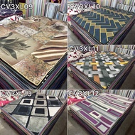 Karpet Velvet 3D Printed saiz Besar 3XL 180X260cm CARPET Ruang Tamu Bilik Surau VIRAL MURAH Modern L