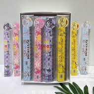 cute New Sanrio ruler cute cartoon Kuromi children's student 15cm ruler plastic ruler
