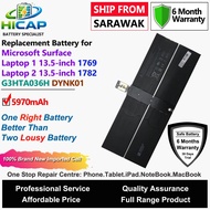 HICAP Microsoft Laptop Battery G3HTA036H DYNK01 5970mAh for Microsoft Surface Laptop 1 2 13.5-inch M