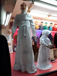Baju Muslim/Gamis Anak Perempuan Putih Manasik