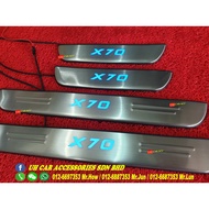 Proton X70 X-70 LED Side Door Step Sill Plate With Blue Light [READY STOCK]