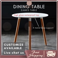 WOODitbe Eames dining Round Table/meja makan/coffee table/meja kopi /study table/meeting table  Cafe