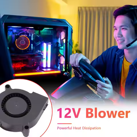 5015S Brushless DC Blower Cooling Fan 0.72W 23CFM 12V 2-Wire 50x50x15mm for DesktopComputer Case Coo