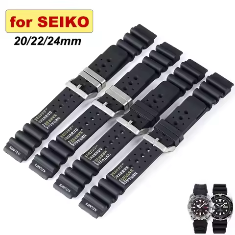 Rubber Strap 20mm 22mm 24mm ND Limits Diver Silicone Watch Band for Seiko for Citizen for Rolex for 