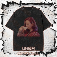 UNBRNew American-style casual washed pure cotton T-shirt with Apink print