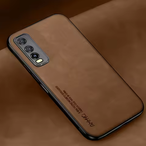 2025 Classic style popular Silicone Soft TPU Case For VIVO X50 Pro Plus Pu Leather Case For VIVO Y70