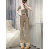 slack bootcut woman bootcut pants seluar bootcut woman Milk Coffee Color Flared Pants Women 2026 Spr