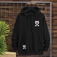 hodie cowok distro tebal Sweater Hoodie Pria Off White Ats Bwh Print Putih Premium Quality Thousand 