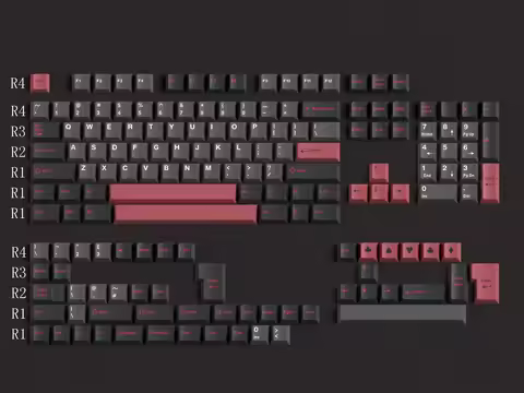 163 Keys Double Shot GMK Evil Dolch Keycaps Cherry Profile ABS Mechanical Keyboard Keycap For MX Swi