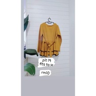 Blouse Peplum yellow