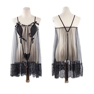 [CHE TÊN SẢN PHẨM] sx1026 BIGSIZE 70Kg  Váy Ngủ Ren Kèm set jum y hình - kelly wang