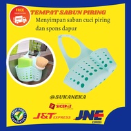 PVC Kitchen Hanging Dishwashing Soap and Sponge Brush Rack