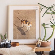 屋頂上的海報貓