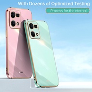 Plating Square Frame Phone Cases For OPPO Reno 7 4G Reno 8 4G CPH2363 CPH2457 Camera Protection Case