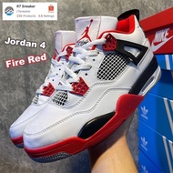 Canvas Shoes Air Jordan 4 Fire Red Basketball Shoes